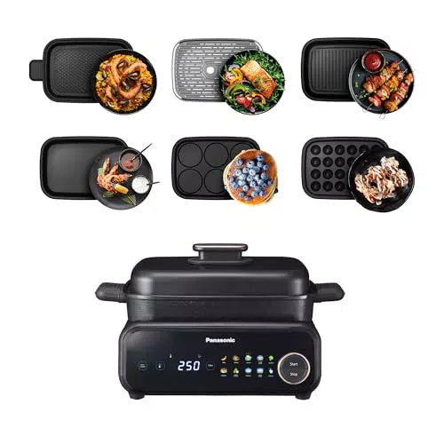 Panasonic NF-GM600 Multi-Cooker 6-in-1 elettrico con 9 modalità e piastre lavabili