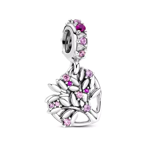 Pandora Pendente Albero Genealogico in Argento Sterling con Pietre Preziose