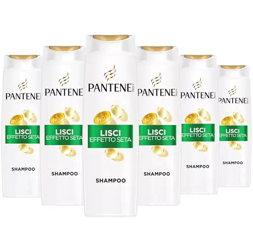 Pantene Pro-V Lisci Effetto Seta Shampoo per Capelli Crespi e Opachi
