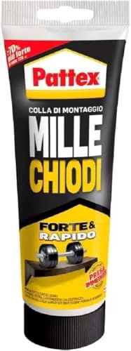 Pattex Millechiodi Forte & Rapido adesivo di montaggio extra forte ventosa