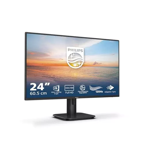 Philips 24E1N1100A Monitor 24" IPS FHD 120Hz 1ms Altoparlanti HDMI VGA VESA