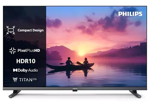 Philips 40PFS6000 Smart TV LED 40'' HD con Titan OS, Dolby Audio e Assistenti Vocali