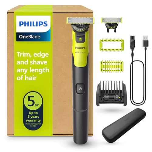 Philips OneBlade 360 Rasoio Elettrico Viso e Corpo con Pettine Regolabile QP4631/65