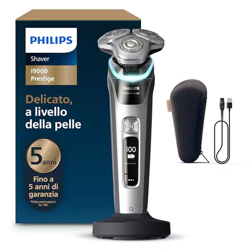 Philips Shaver i9000 Prestige rasoio elettrico Wet & Dry Skin IQ XP9204/10