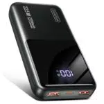 Power Bank 20000mAh con Ricarica Rapida USB C, Display LCD e 3 Uscite