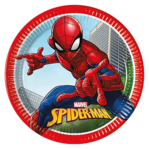 Procos Folat 93863P Piatti di Carta Spider-Man per Feste Bambini