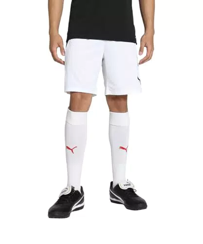 PUMA Pantaloncini Teamliga, Unisex-Adulto, White Bl