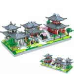 QYEHF Set di Micro Mattoncini Suzhou Garden - Decorazione Classica da Collezione