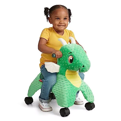 Radio Flyer Jade il Drago Magico giocattolo cavalcabile con luci e suoni