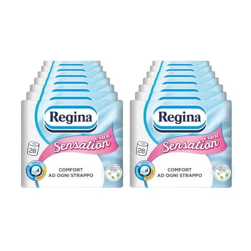 Regina Sensation Extra carta igienica 4 veli FSC comfort e plastica riciclata