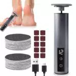 Rimozione Calli Elettrica 2 in 1 per Piedi, Pedicure Professionale Velocità Regolabile