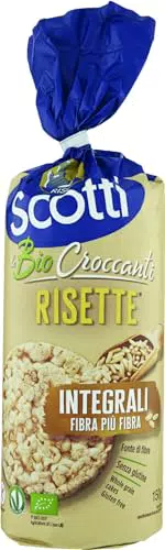 Riso Scotti Risette Integrali Fibra Più Bio – Gallette di Riso Senza Glutine