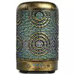 SALKING Diffusore di Oli Essenziali in Metallo per Aromaterapia con LED