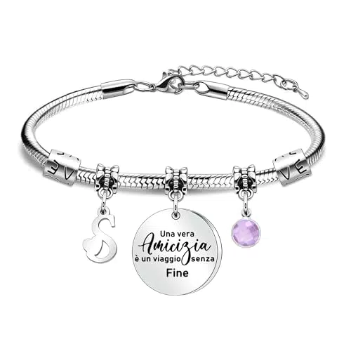 SAMORION Bracciale Amicizia Donna – Idea Regalo Originale per Amica Speciale