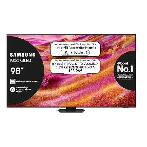 Samsung QE98QN90FATXZT Neo QLED 4K Smart TV Mini LED con Dolby Atmos 2025