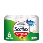 Scottex Carta da Cucina Tutto Fare Morbida, Resistente e Ultra Assorbente