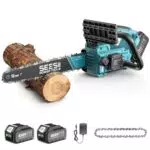 SEESII Motosega a Batteria 12 Pollici Brushless per Potatura e Taglio Legno