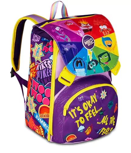 Seven Inside Out 2 zaino scuola estensibile doppio scomparto per bambina
