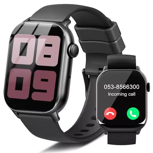 Smartwatch Bluetooth con Chiamate, Cardiofrequenzimetro, Fitness Tracker IP68