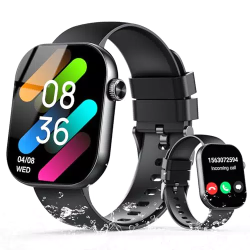 Smartwatch Bluetooth con Chiamate, Fitness Tracker 112 Sport, 5ATM, Cardiofrequenzimetro