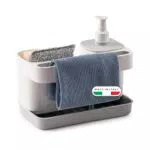 Snips Riordinello dispenser sapone e organizer lavello cucina e bagno 3in1