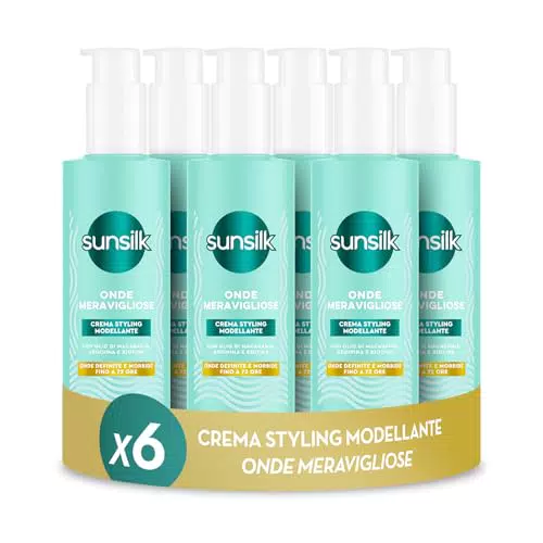 Sunsilk Crema Styling Capelli Mossi Anticrespo con Olio di Macadamia