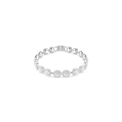 Swarovski Bracciale Tennis Una placcato rodio con cristalli taglio round