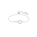 Swarovski Bracciale Infinity con cuore placcato rodio