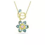 Swarovski Idyllia Collana con Pendente a Fiore e Cristalli, Chiusura Moschettone