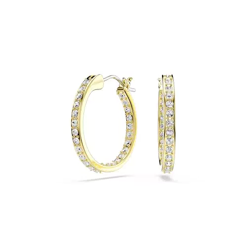 Swarovski Orecchini a Cerchio Sommerset Placcati Oro