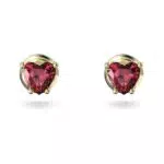 Swarovski Orecchini a Lobo Stilla Cuore Placcato Oro