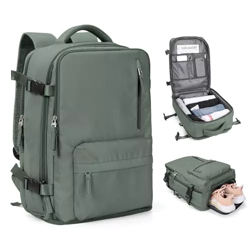 SZLX Zaino da cabina per Ryanair ed Easyjet con porta USB e tasca scarpe