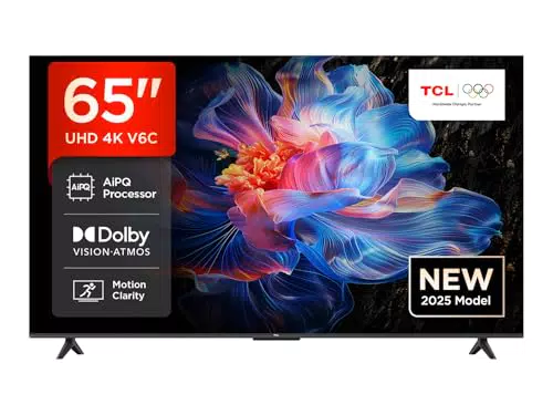 TCL 65V6C Smart TV 65" 4K UHD Google TV con HDR, Dolby Audio e Alexa