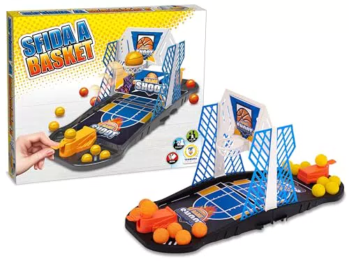 Teorema Gioco Basket da Tavolo con Lanciatore per Bambini e Famiglia