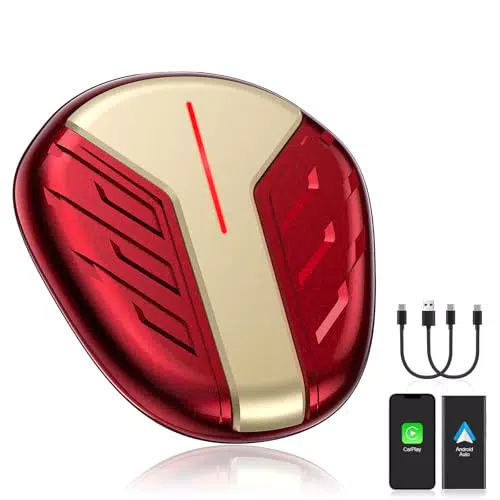 TIMEKNOW Adattatore CarPlay Android Auto Wireless 2 in 1 per Auto 2017-2025