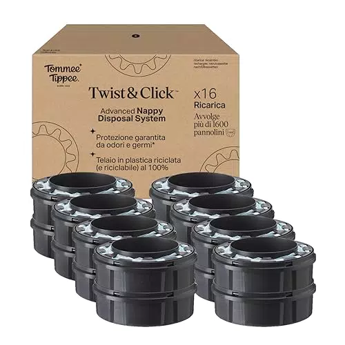 Tommee Tippee ricariche originali per Sistema Avanzato di Smaltimento Pannolini Twist and Click