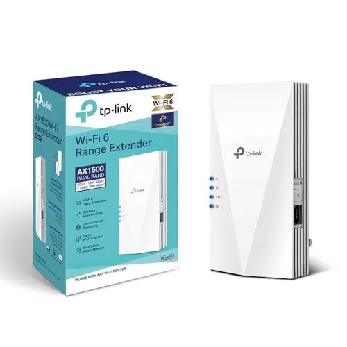 TP-Link RE500X Ripetitore WiFi 6 Dual Band AX1500Mbps con Porta Gigabit Ethernet