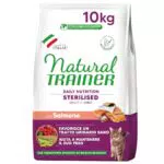 Trainer Natural Sterilised Adult con Salmone e Fibra di Pisello 10 Kg