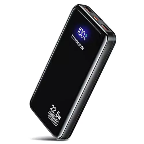 TUXINSUN Power Bank 20000mAh con Carica Rapida USB-C Display LCD PD3.0 QC4.0