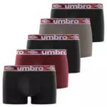 UMBRO Boxer Boxer 100% Cotone, Mutande Uomo, Naturale e Antiirritazione