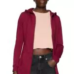 URBAN CLASSICS Felpa Lunga con Cappuccio da Donna, Cardigan Lungo con Zip a Coulisse