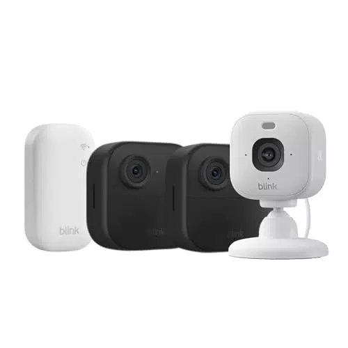 Blink Outdoor 4 e Mini 2K+ Videocamera di sicurezza smart wireless HD IP65