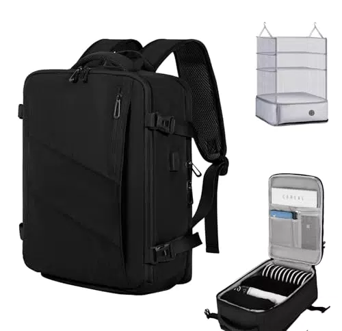 VOESLD Zaino da viaggio per Ryanair 40x20x25, bagaglio a mano impermeabile