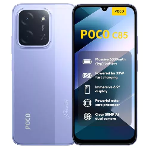 Xiaomi POCO C85 Smartphone 8GB 256GB Display 6.9" 120Hz Helio G81 50MP AI Camera