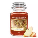Yankee Candle candela profumata in giara grande Ghirlanda Autunnale lunga durata