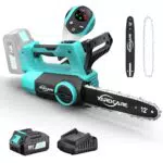 YARDCARE Motosega a Batteria 12 Brushless con Display LED e Lubrificazione Automatica