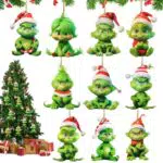 Grinch Decorazioni Natalizie in Acrilico per Albero e Casa