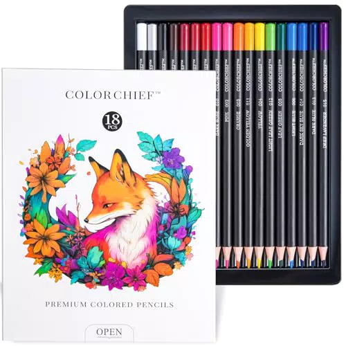 Matite colorate a mina morbida per adulti, ideali per disegno e sfumature