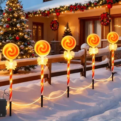 Luci natalizie solari impermeabili per esterno, decorazioni terrazze e giardini