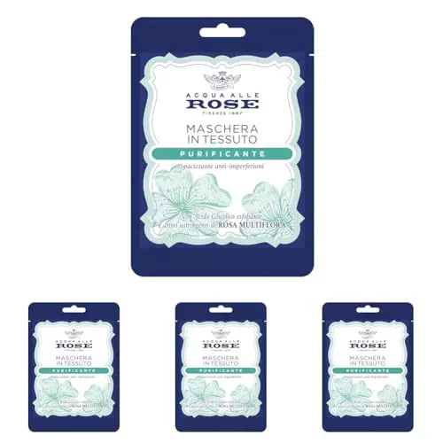 Acqua alle Rose Maschera Viso Purificante con Rosa Multiflora e Acido Glicolico